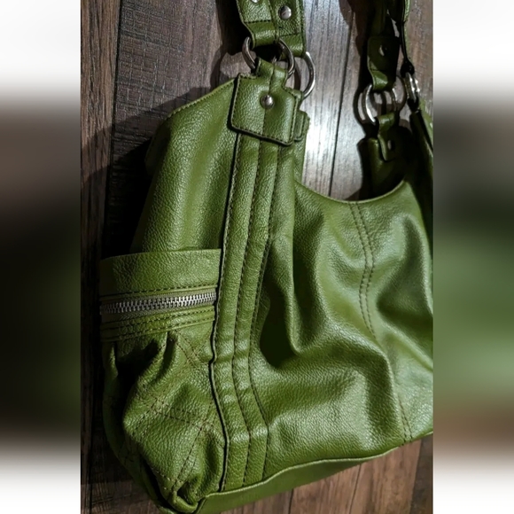 Relic Faux Pebbled Leather Satchel Purse Handbag Purse Zip Pockets Rope Handles - Picture 6 of 14